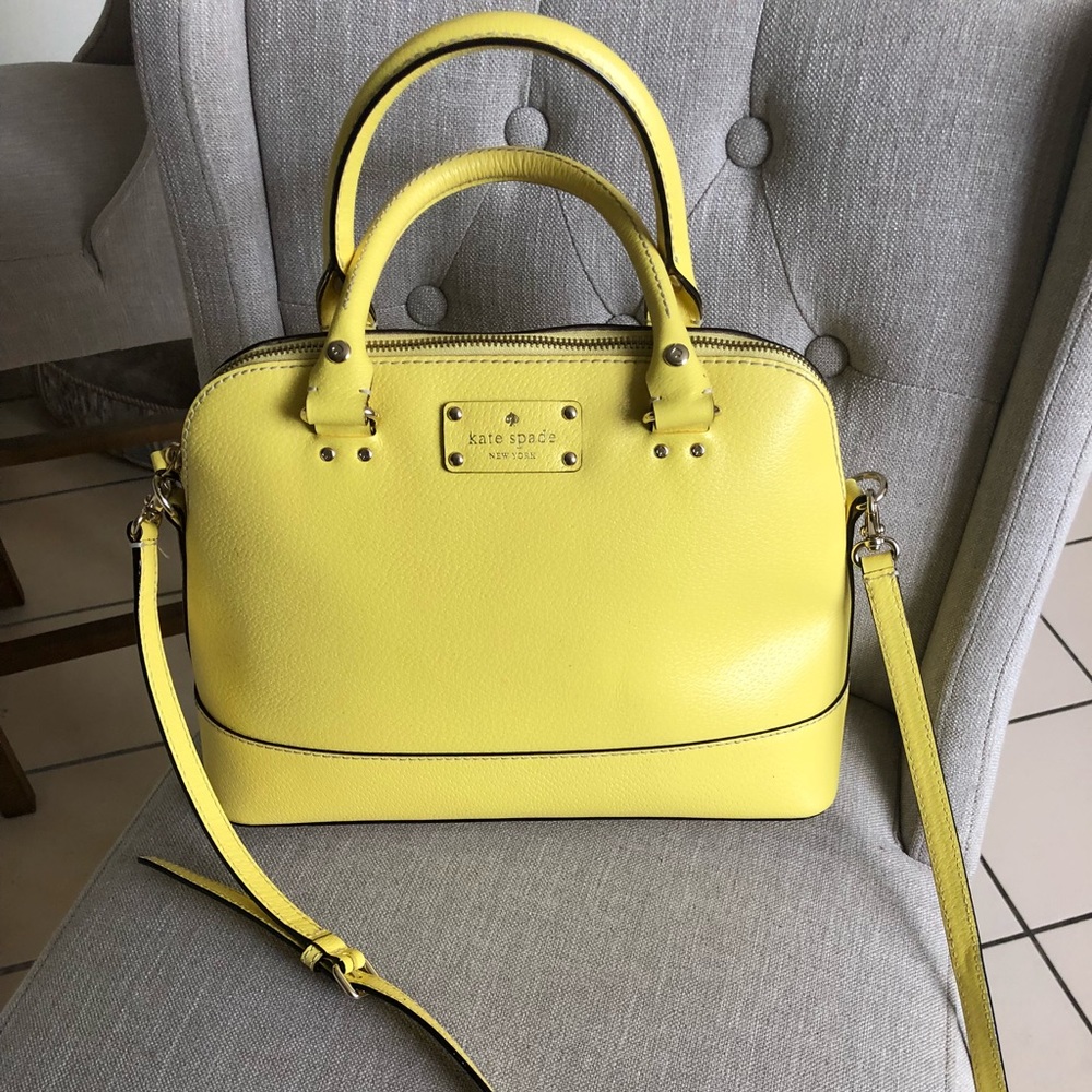 Kate Spade Yellow Leather Satchel